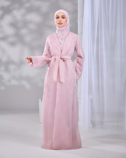 MALIKA ABAYA TALL (DUSTY PINK)