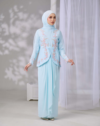 THARA MINI KURUNG (AQUA BLUE)