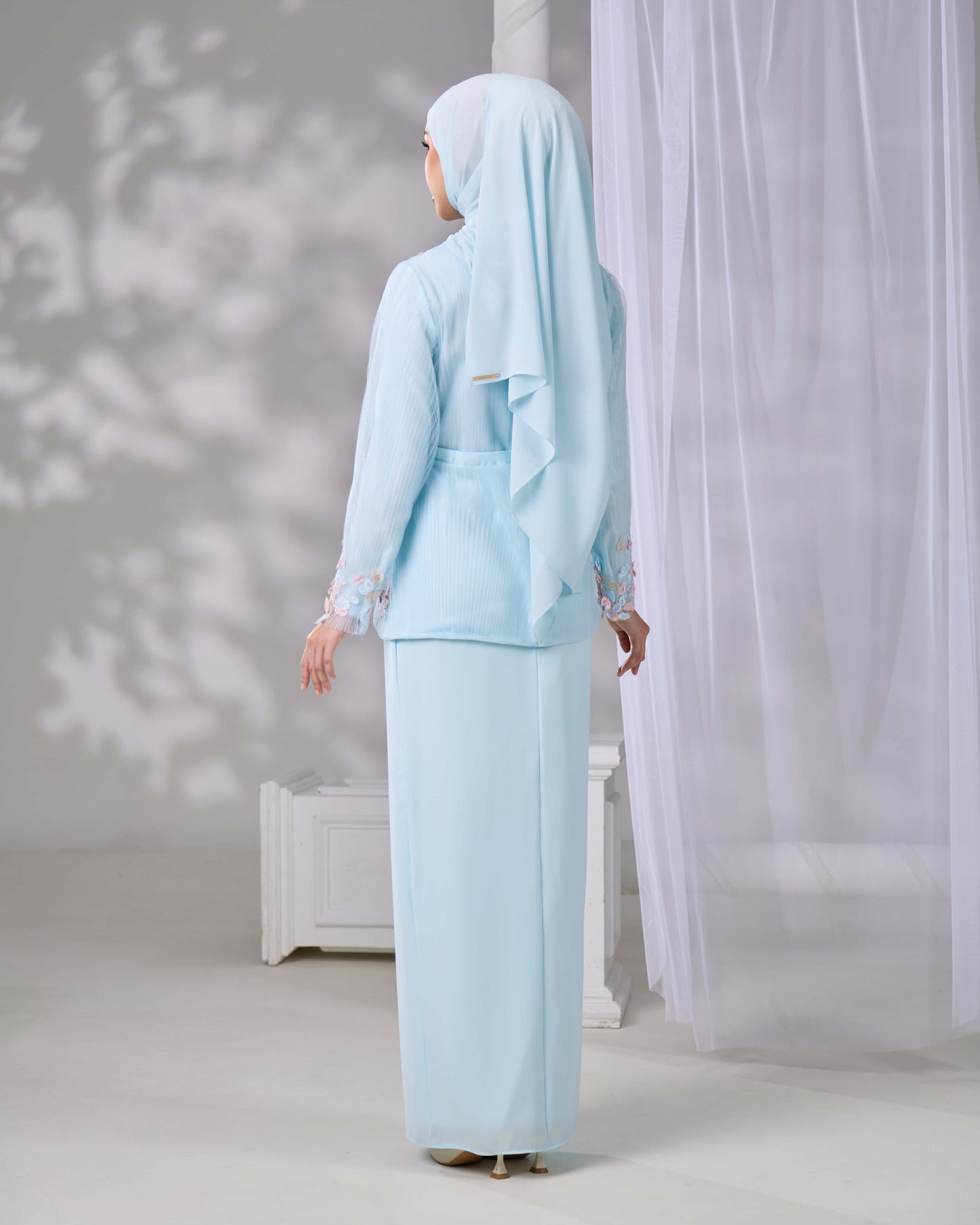 THARA MINI KURUNG (AQUA BLUE)