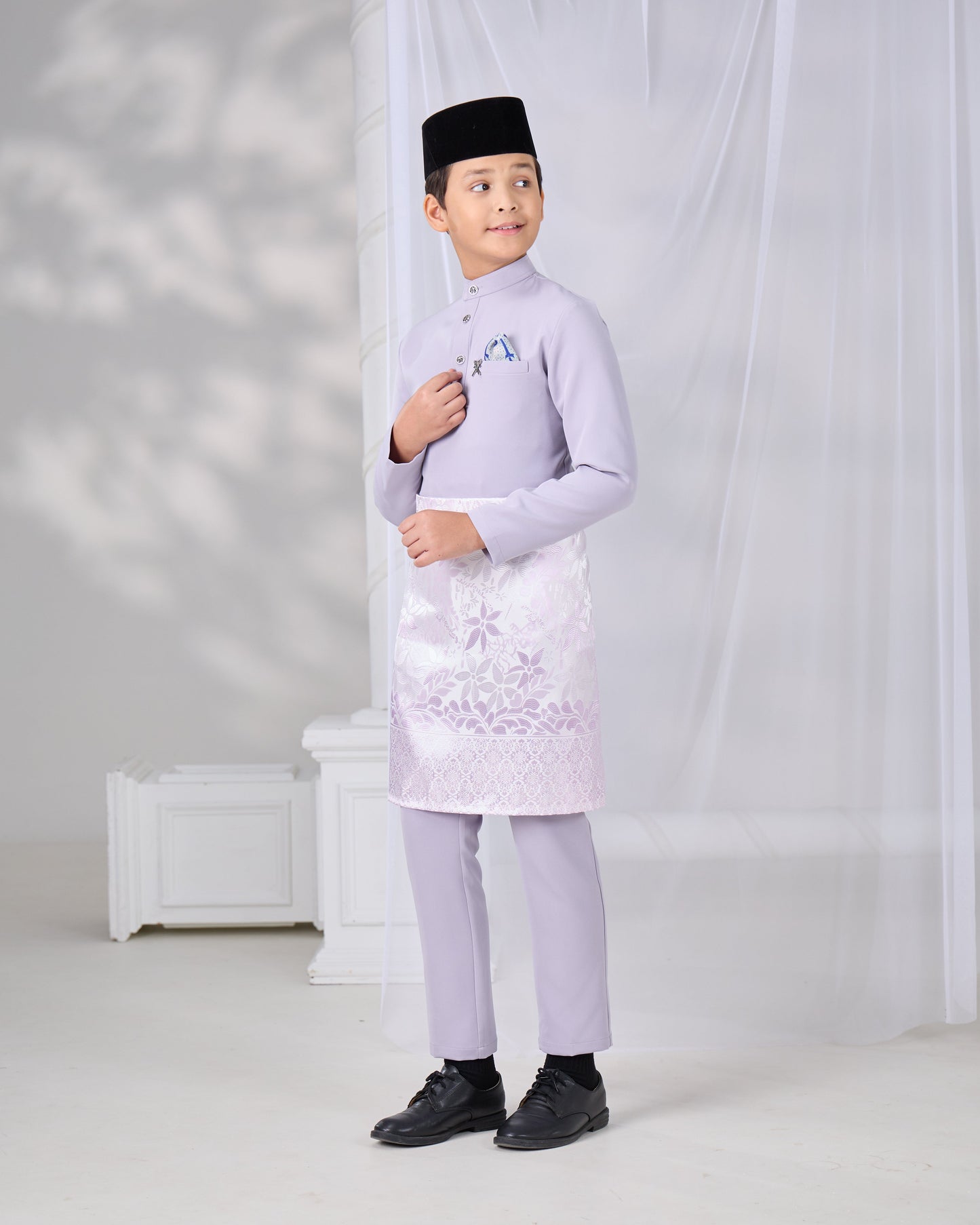 MINOR DEFECT SOULTAN BAJU MELAYU FOR KIDS (MAUVE)