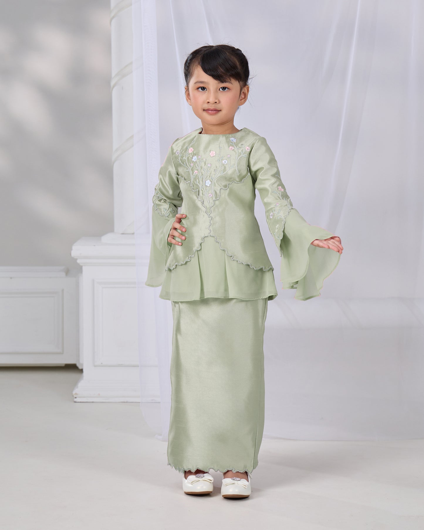 RINAE KURUNG KIDS (GREEN TEA)