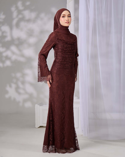 IVANNA DRESS (RICH BROWN)