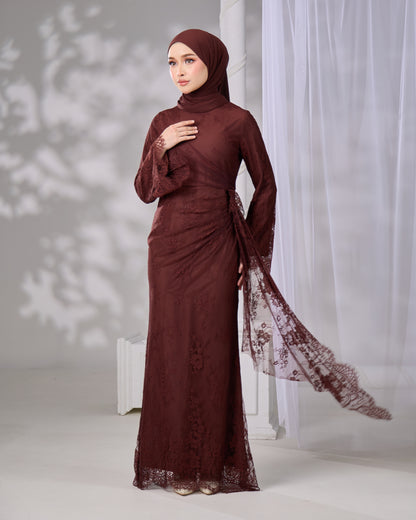 MIRANA DRESS (RICH BROWN)