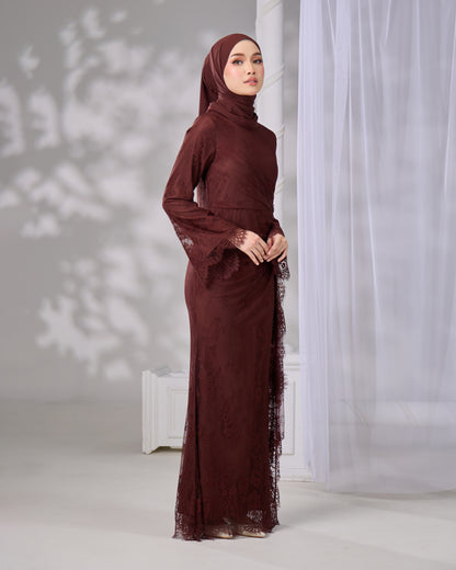 MIRANA DRESS (RICH BROWN)