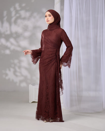 MIRANA DRESS (RICH BROWN)