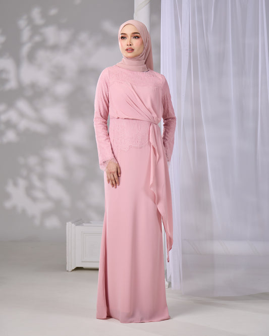 AZELINA DRESS (DUSTY PINK)