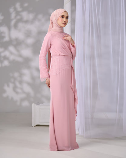 AZELINA DRESS (DUSTY PINK)