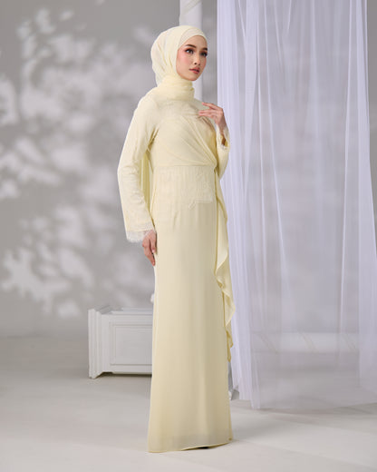 AZELINA DRESS (LIGHT YELLOW)