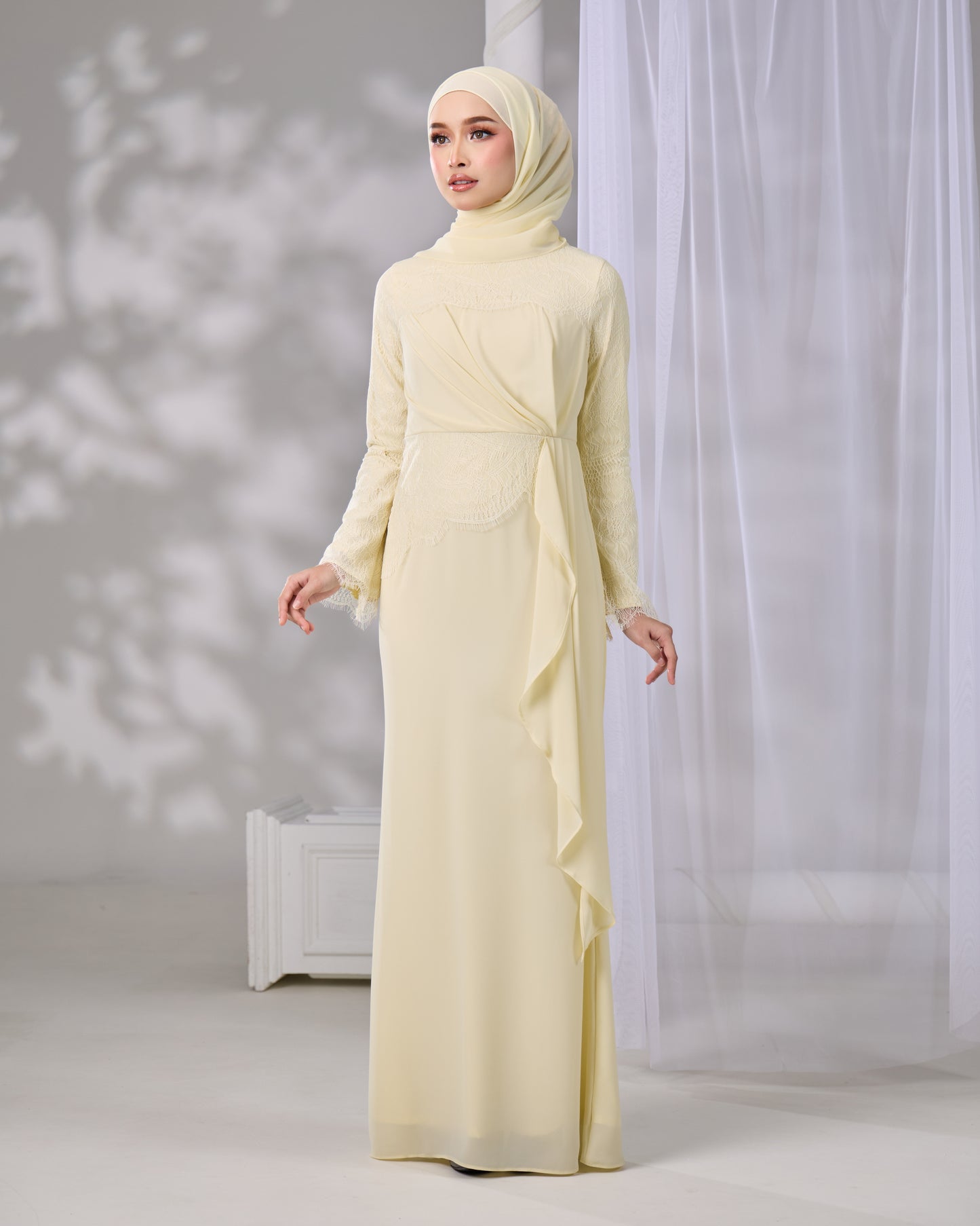 AZELINA DRESS (LIGHT YELLOW)