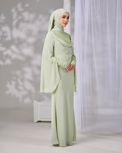 NAWHA DRESS (GREEN TEA)