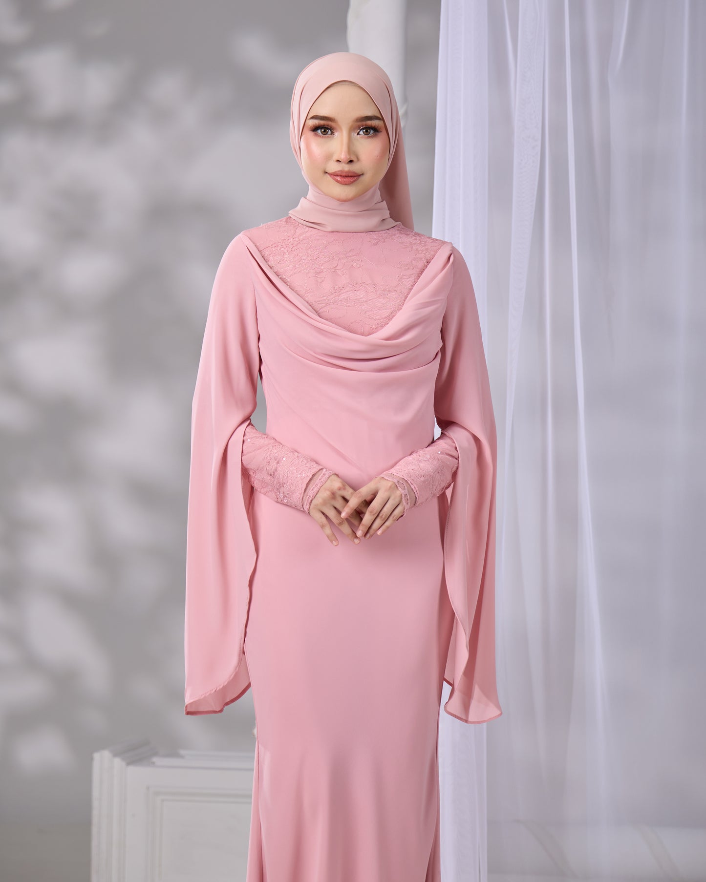 NAWHA DRESS (DUSTY PINK)