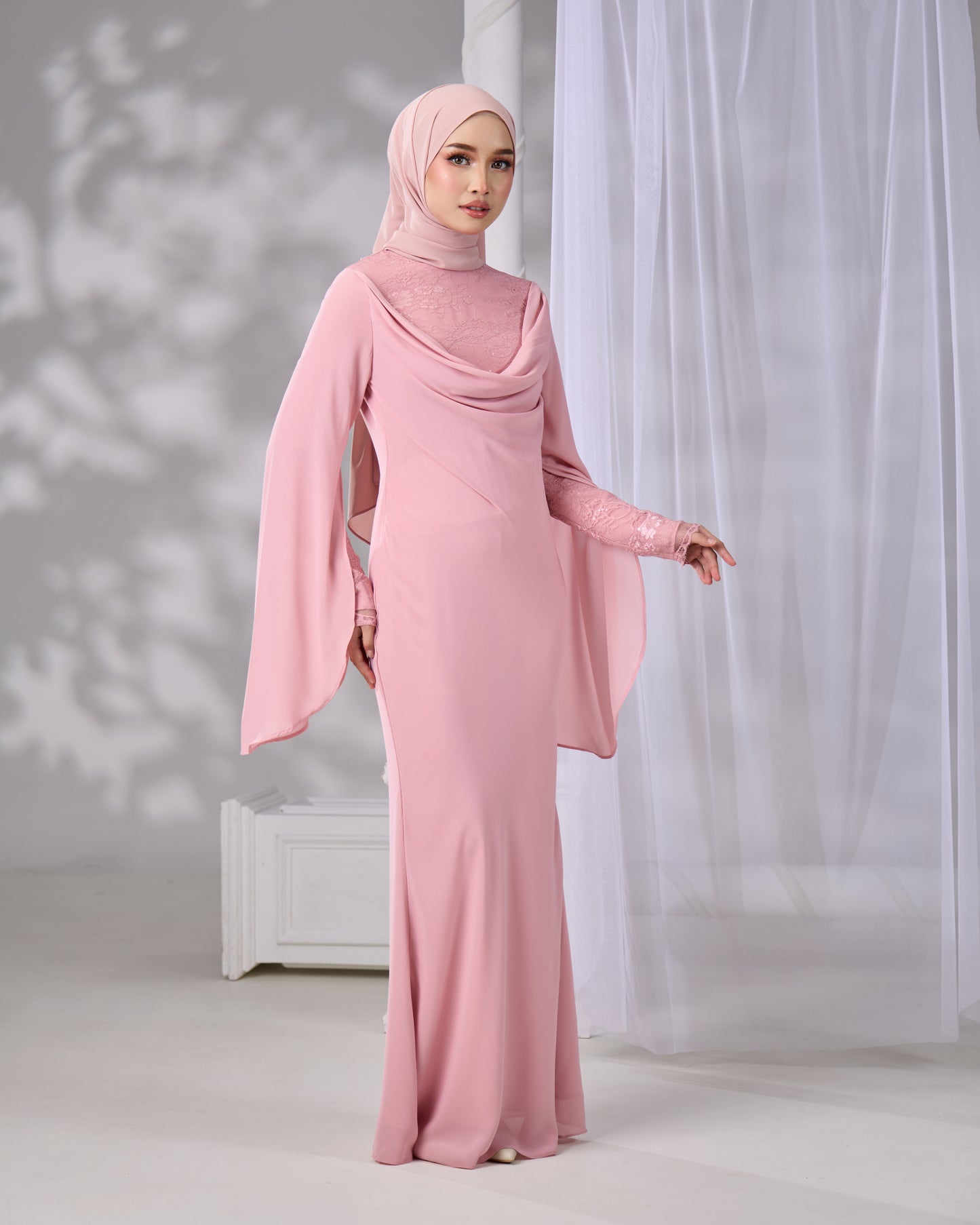 NAWHA DRESS (DUSTY PINK)