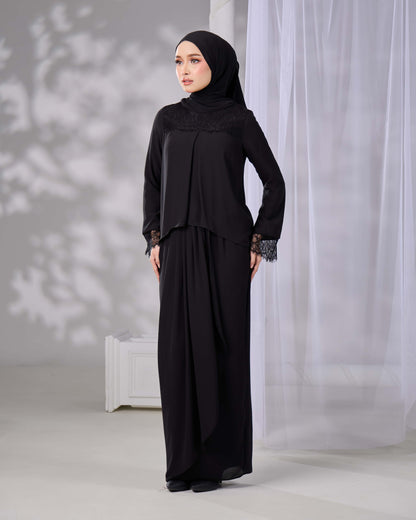 ELVARA MINI KURUNG (BLACK)