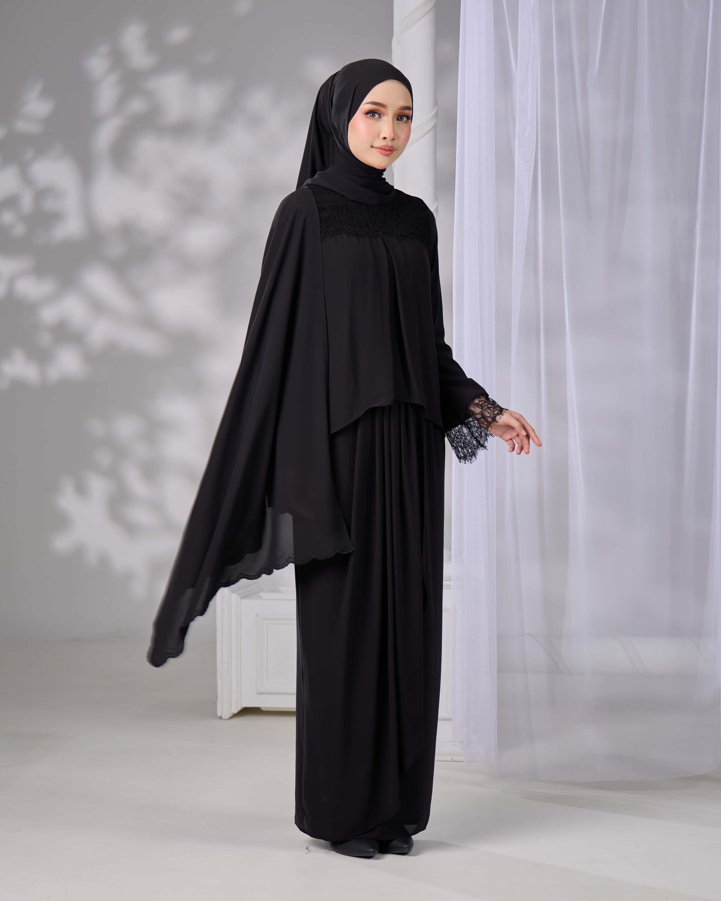 ELVARA MINI KURUNG (BLACK)