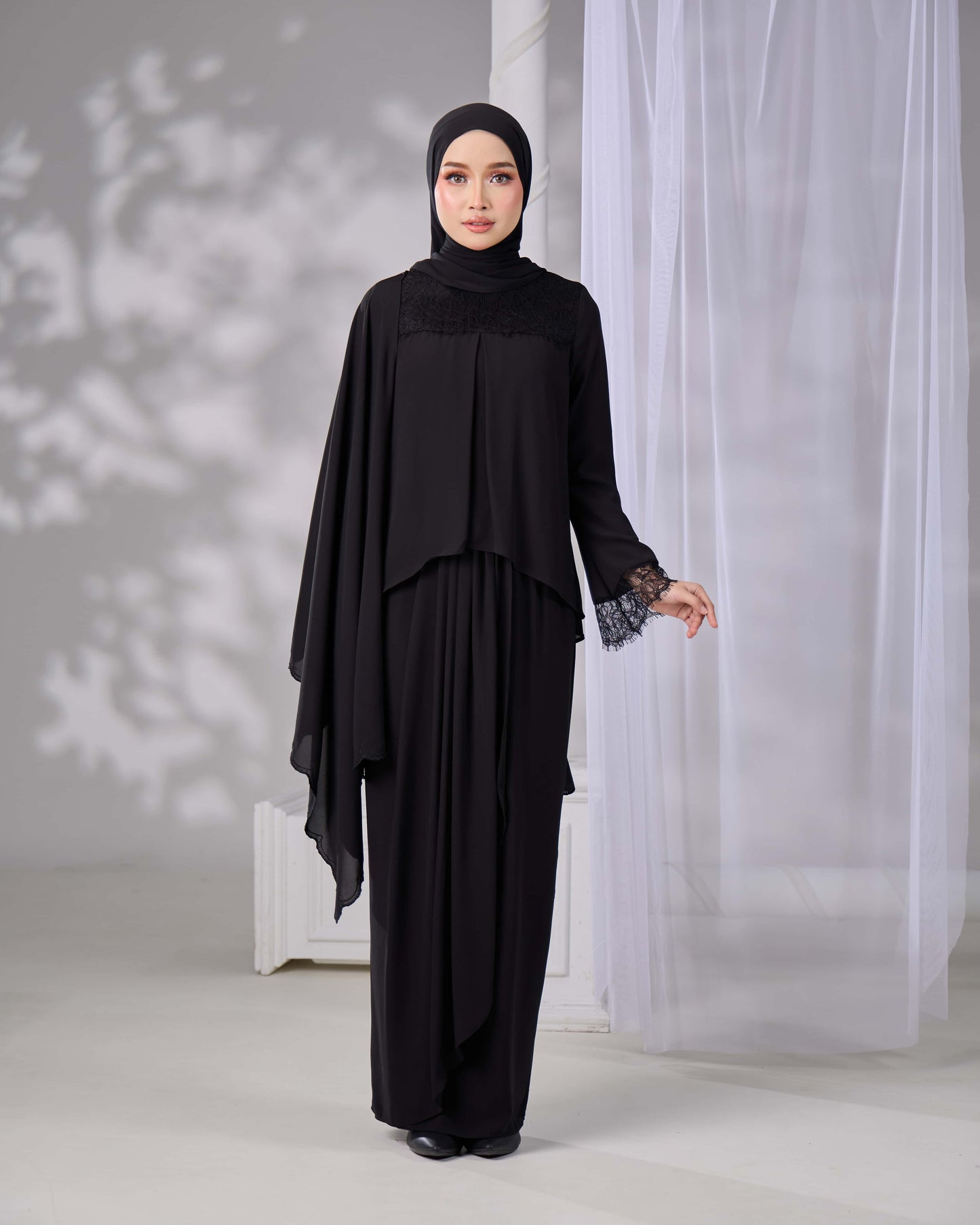 ELVARA MINI KURUNG (BLACK)