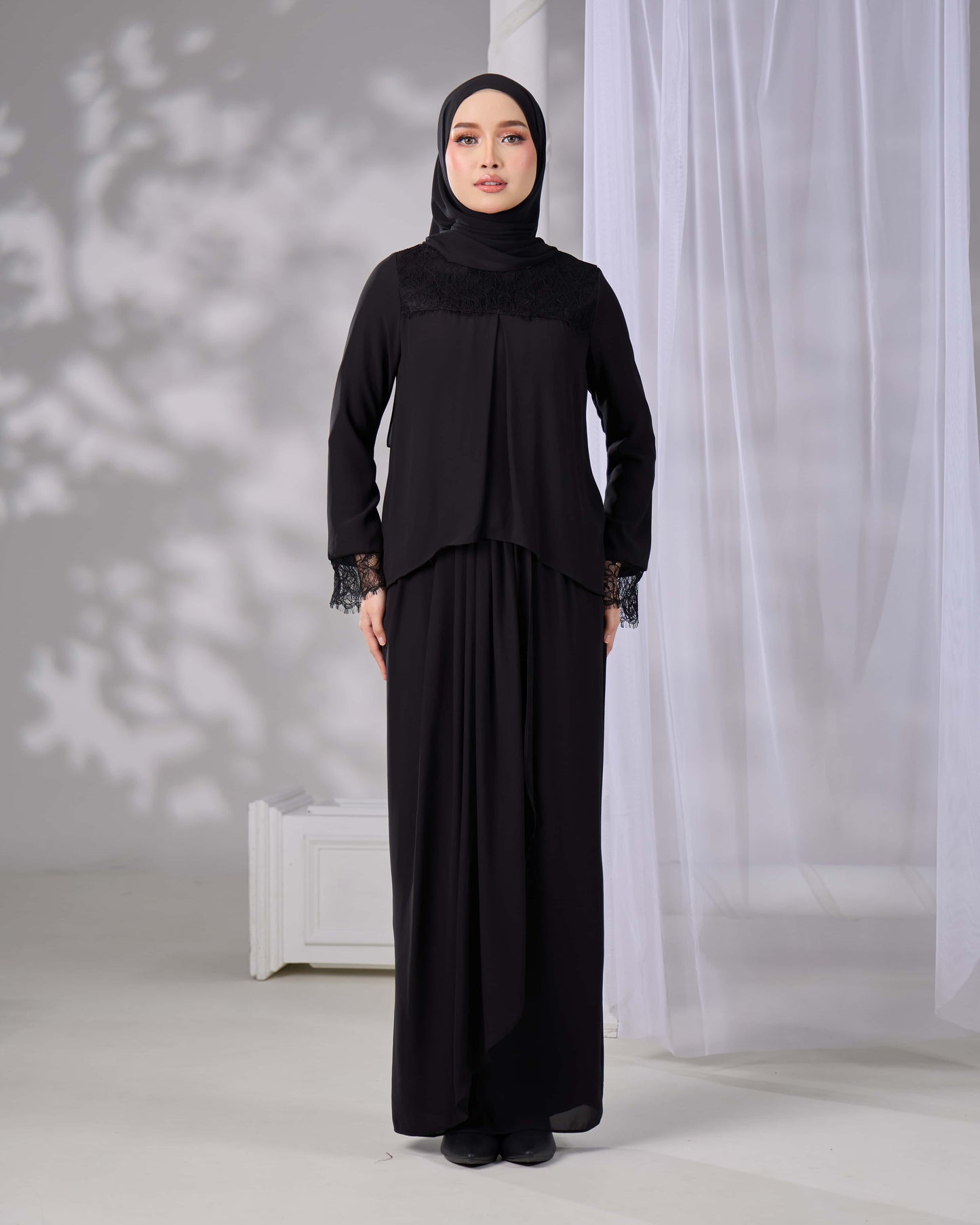 ELVARA MINI KURUNG (BLACK)