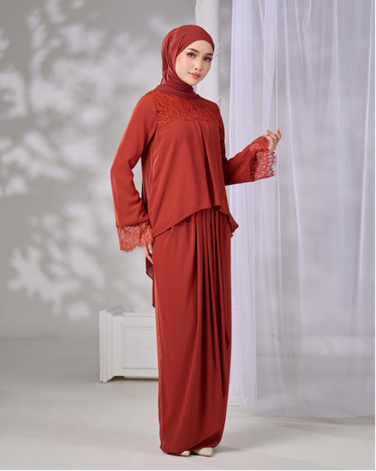 ELVARA MINI KURUNG (BRICK ORANGE)