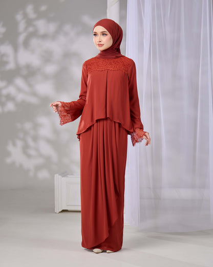 ELVARA MINI KURUNG (BRICK ORANGE)