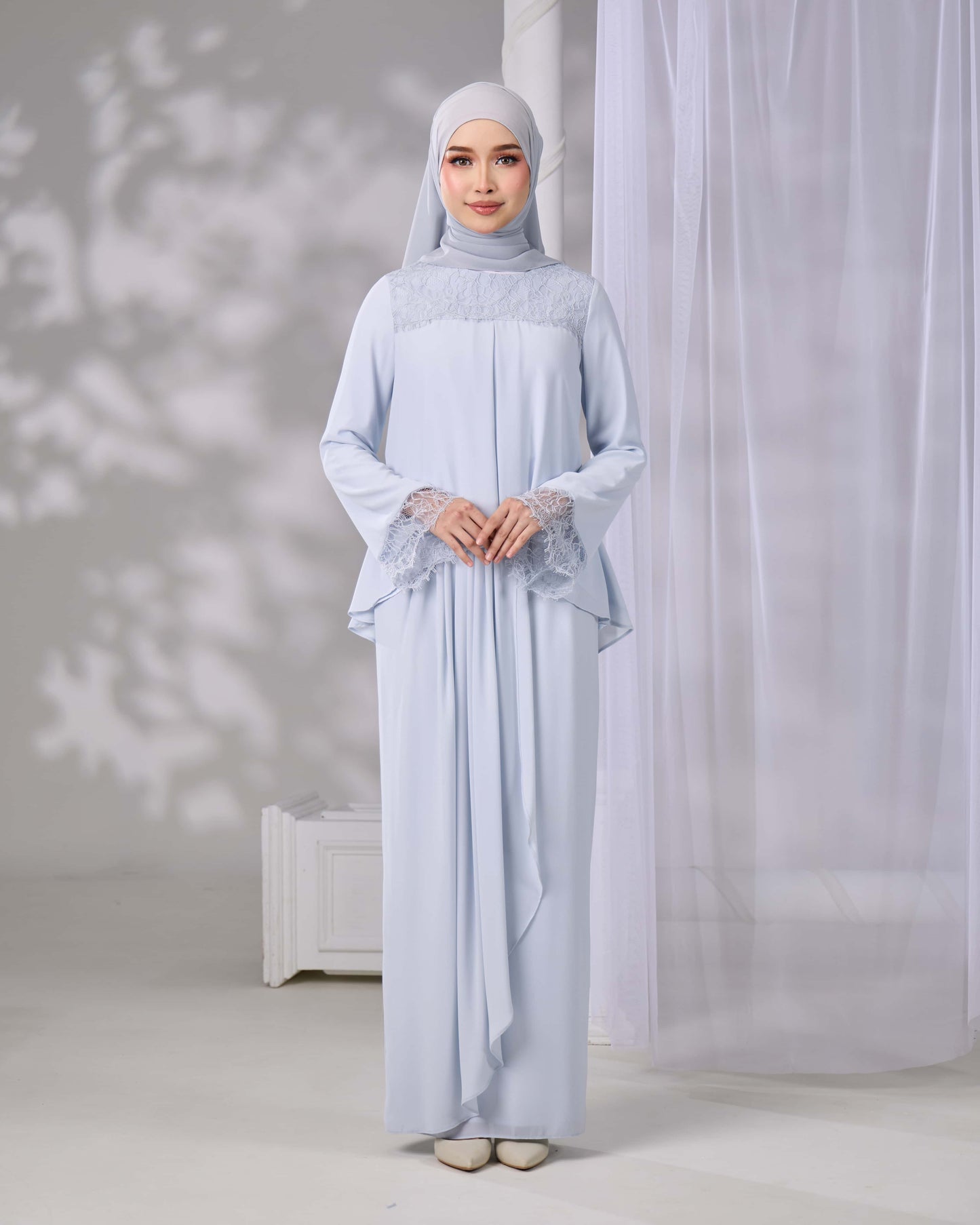 ELVARA MINI KURUNG (POWDER BLUE)