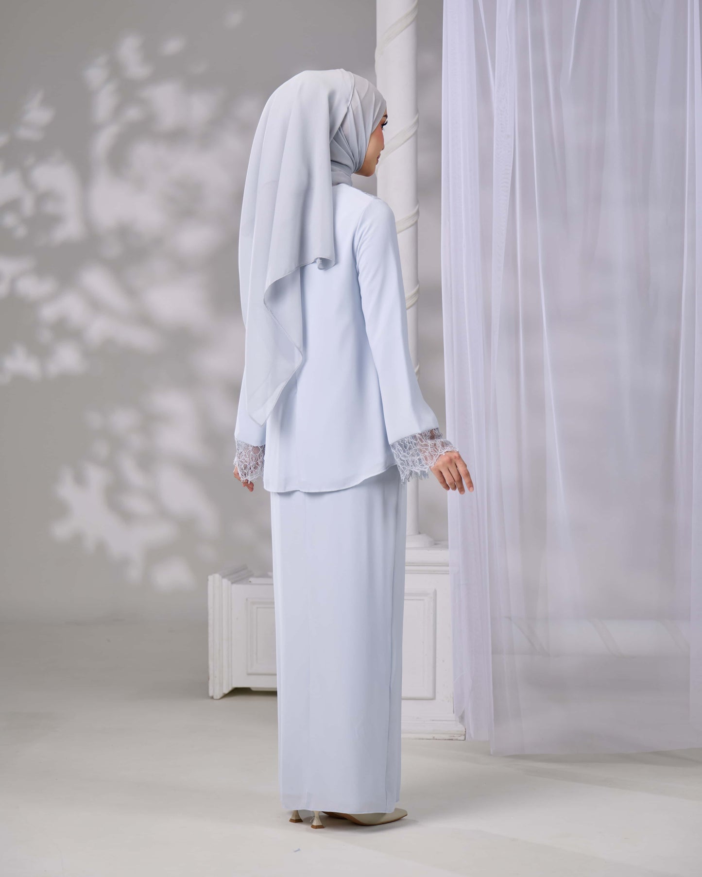 ELVARA MINI KURUNG (POWDER BLUE)