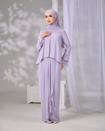 ELVARA MINI KURUNG (MAUVE)