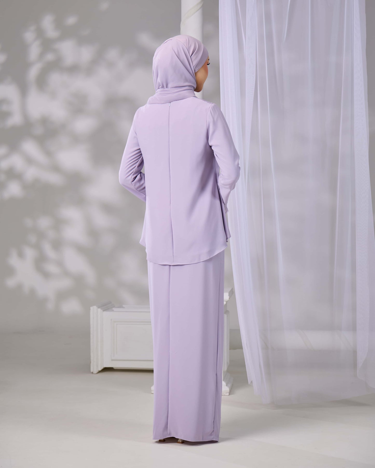 ELVARA MINI KURUNG (MAUVE)