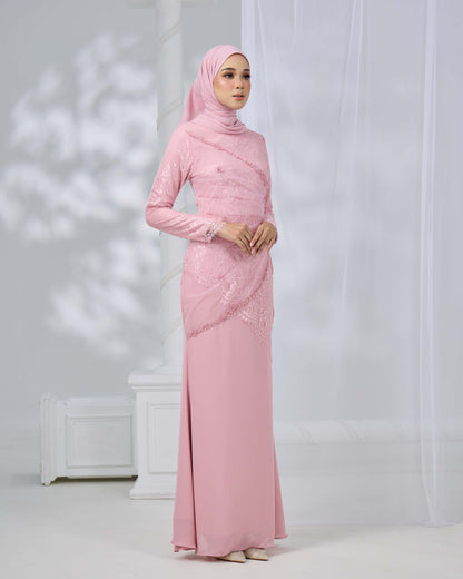 ERISHYA DRESS (DUSTY PINK)