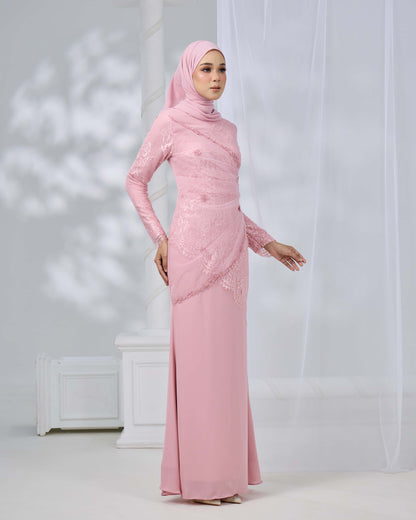 ERISHYA DRESS (DUSTY PINK)