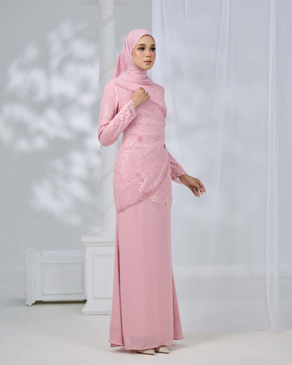 ERISHYA DRESS (DUSTY PINK)