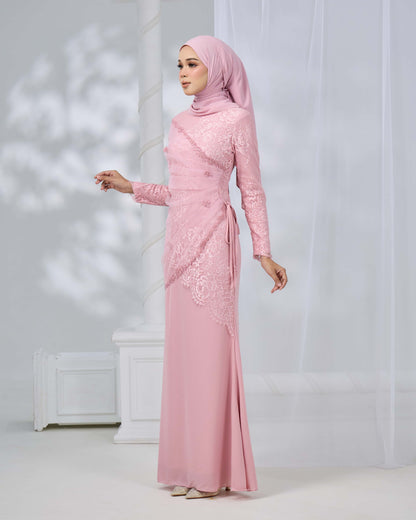 ERISHYA DRESS (DUSTY PINK)