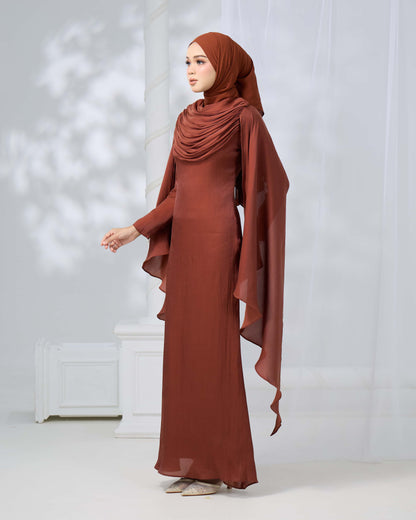 ARLENA DRESS (BRICK ORANGE)