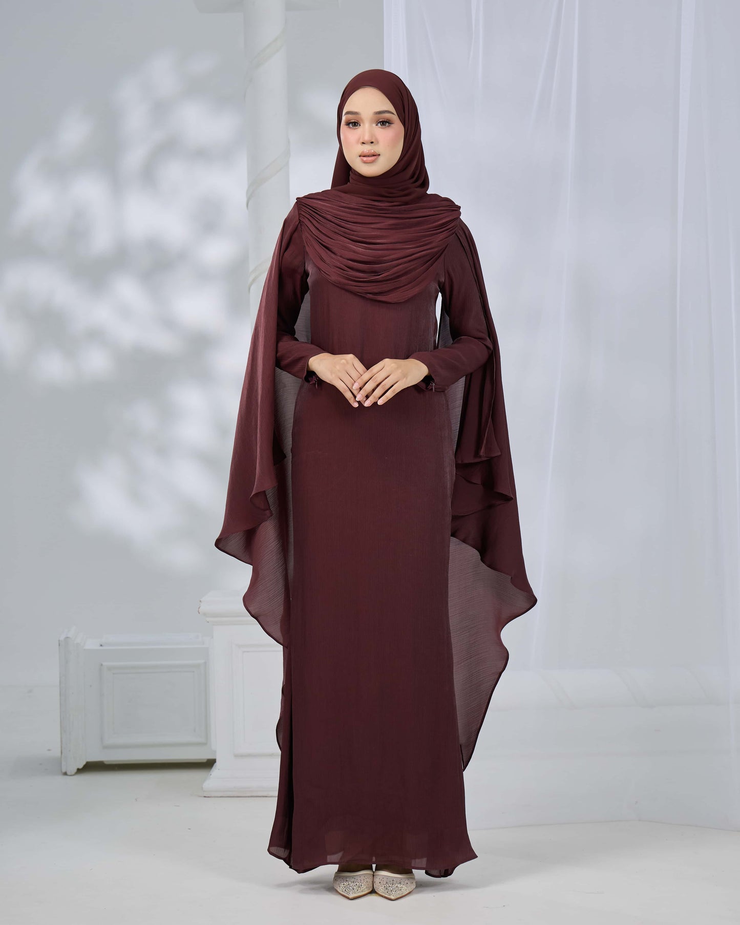 ARLENA DRESS (RICH BROWN)