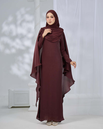 ARLENA DRESS (RICH BROWN)