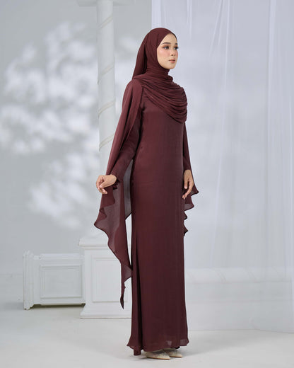 ARLENA DRESS (RICH BROWN)