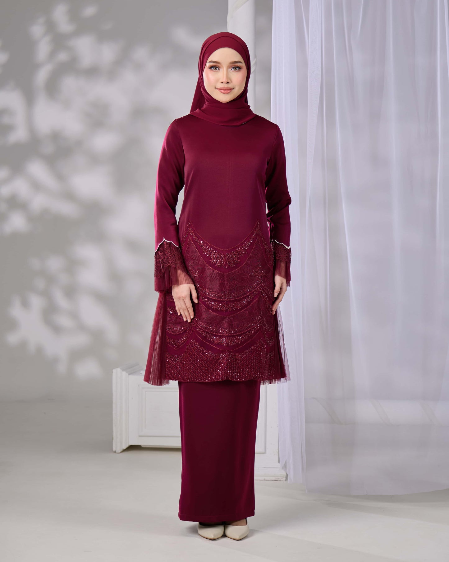 NELYA KURUNG (BURGUNDY)