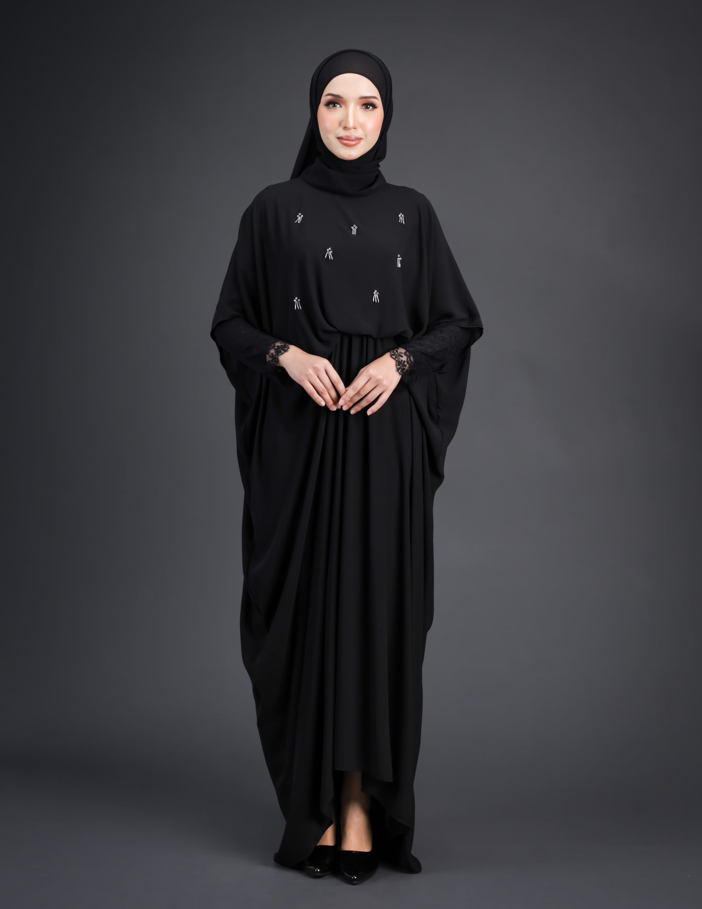 MINOR DEFECT SUMAYA ABAYA (BLACK)