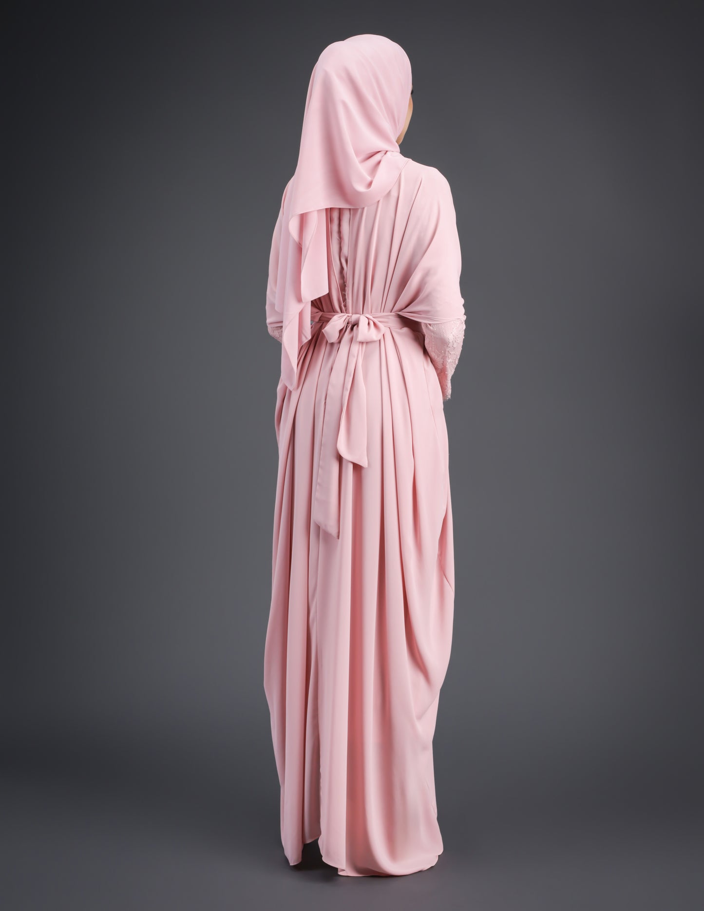 MINOR DEFECT SUMAYA ABAYA (DUSTY PINK)