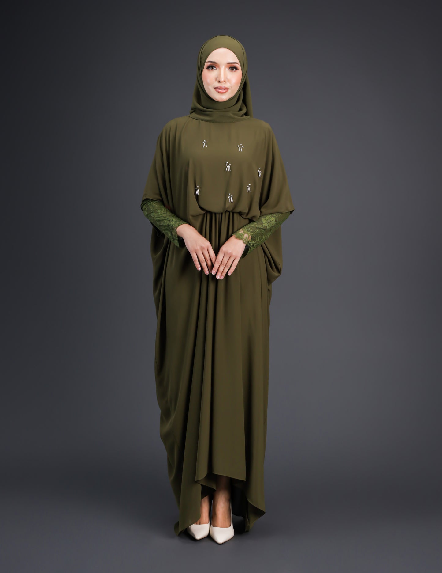 SUMAYA ABAYA (OLIVE)