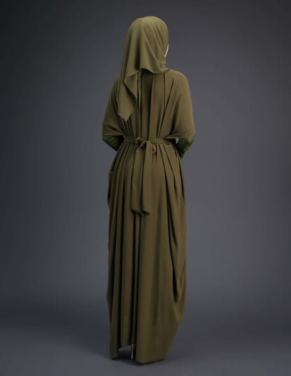 MINOR DEFECT SUMAYA ABAYA (OLIVE)