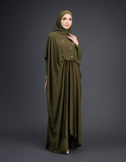 MINOR DEFECT SUMAYA ABAYA (OLIVE)