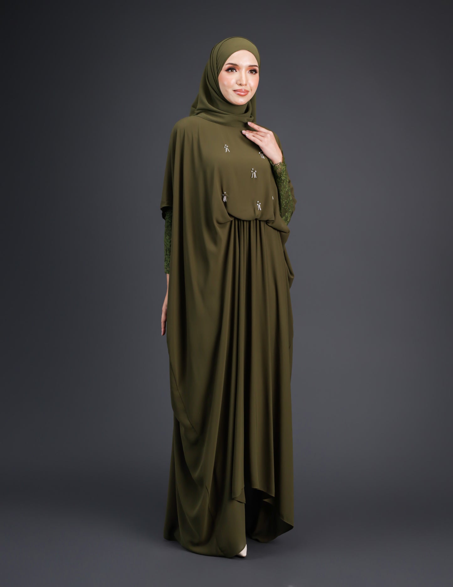 SUMAYA ABAYA (OLIVE)