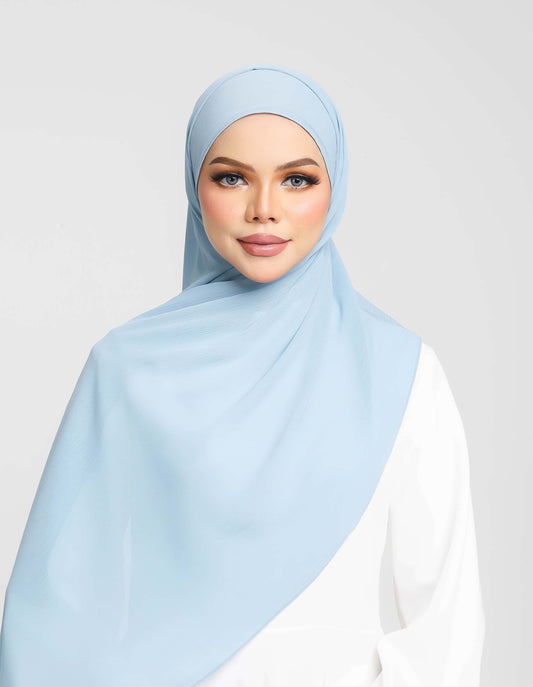 TEXTURE SHAWL (POWDER BLUE)