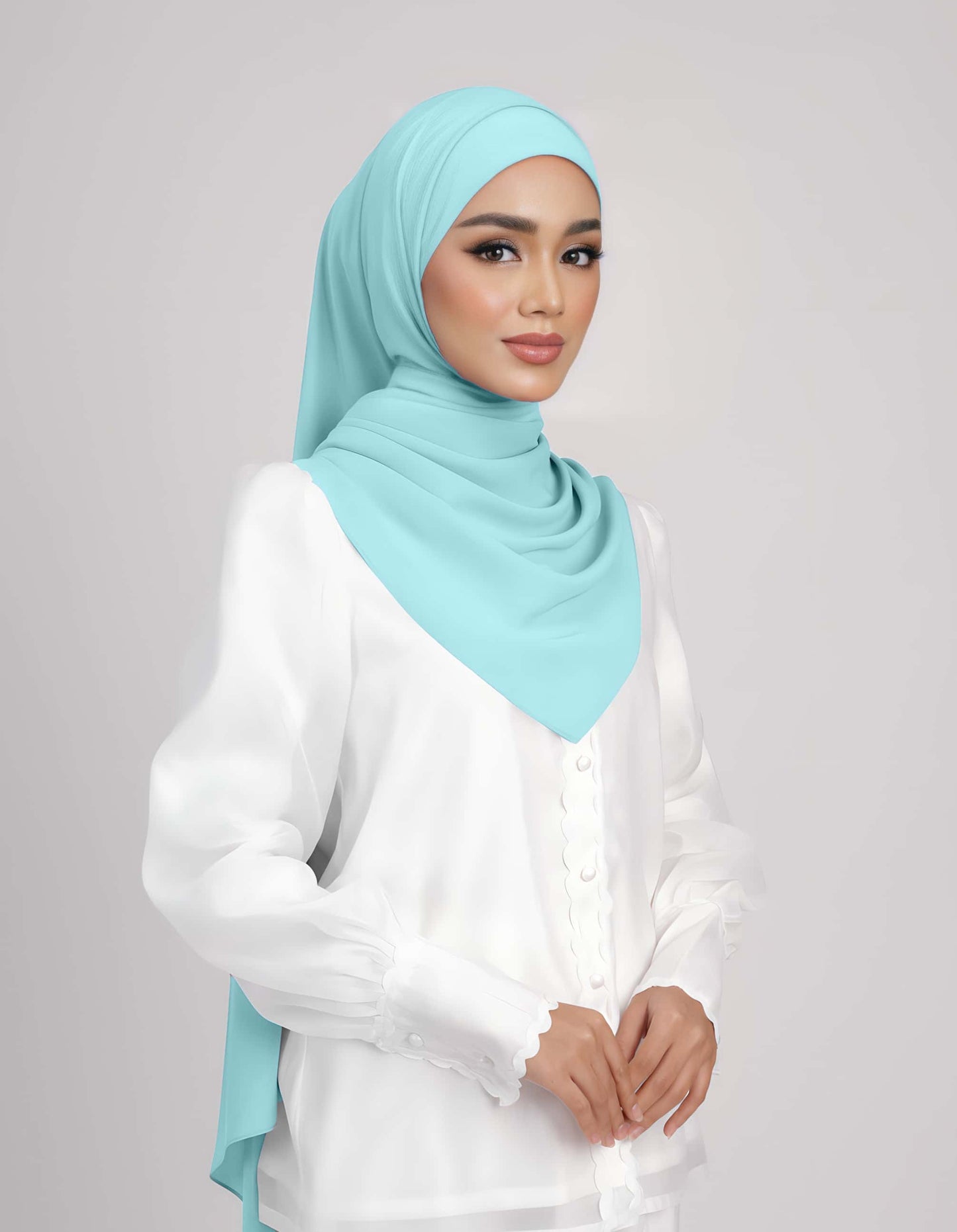 THALIA SHAWL (AQUA BLUE)