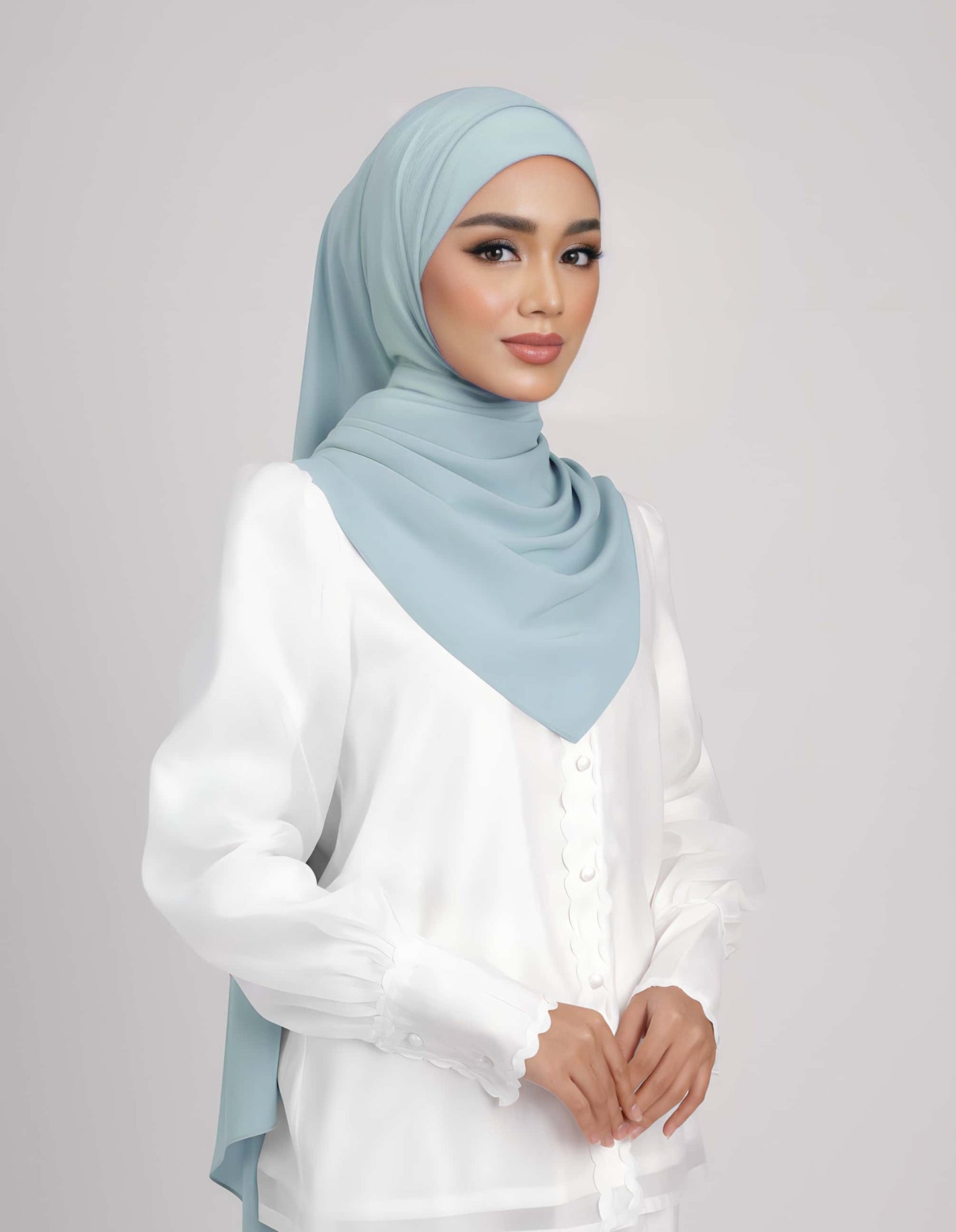 THALIA SHAWL (MISTY BLUE)