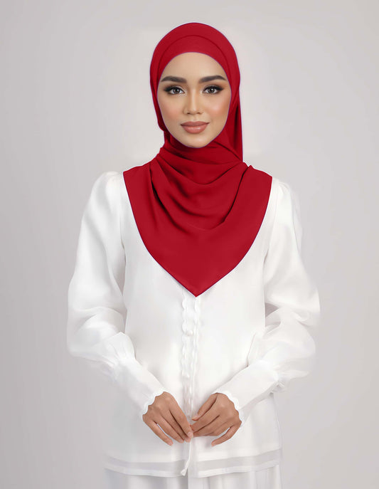 MINOR DEFECT THALIA SHAWL (RED) C061