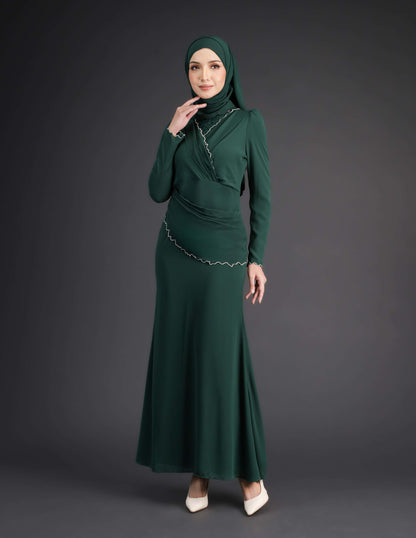 TIHANI DRESS (EMERALD GREEN)