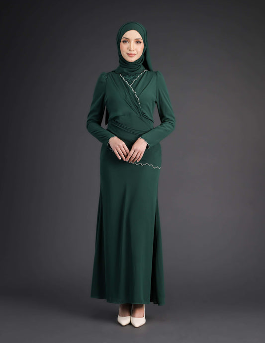 TIHANI DRESS (EMERALD GREEN)