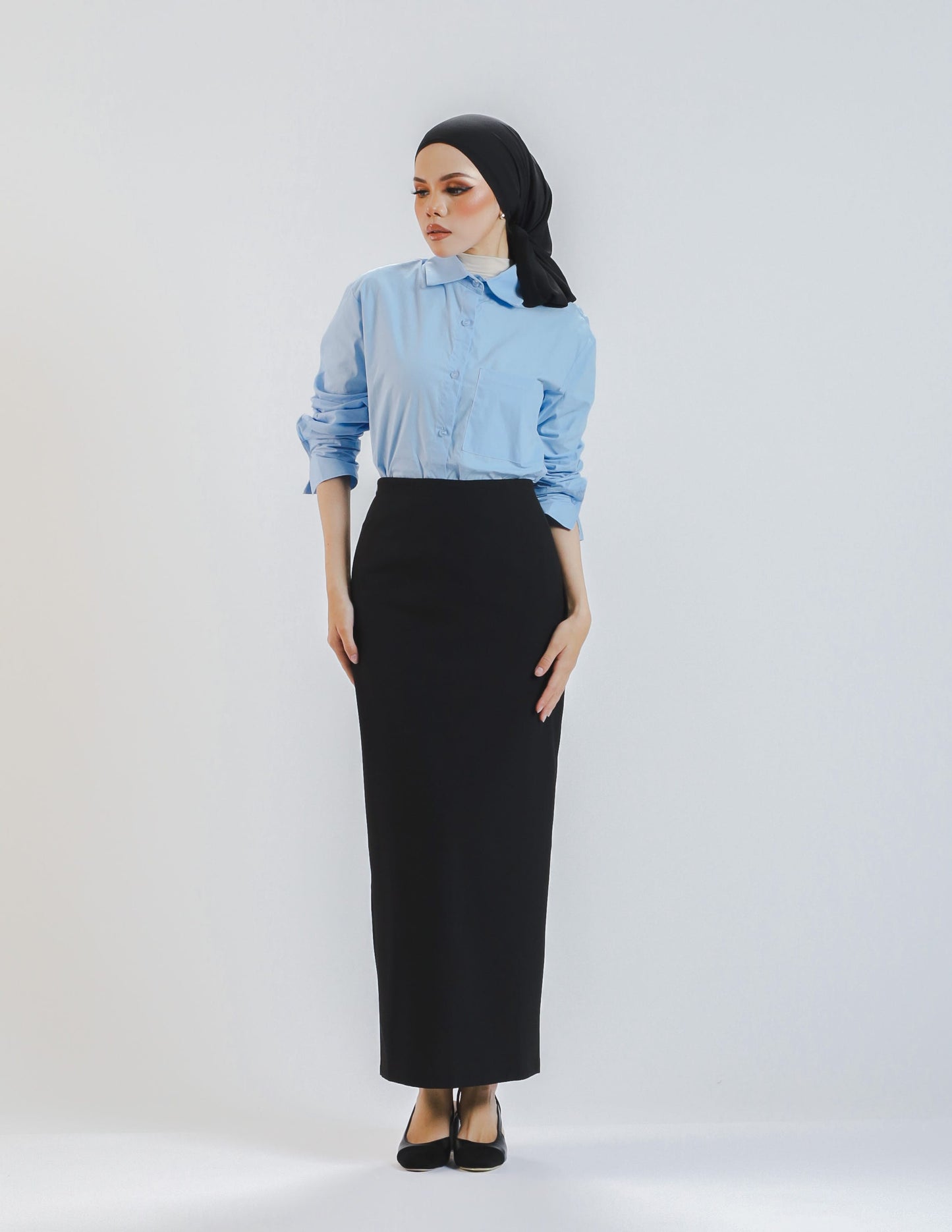 TRACY PENCIL SKIRT (BLACK)