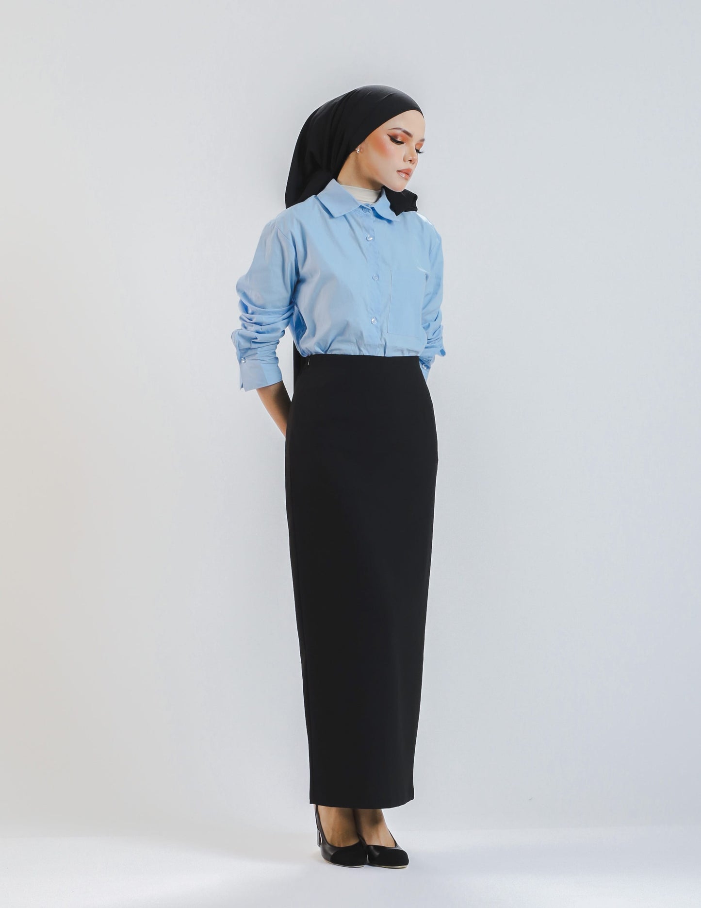 TRACY PENCIL SKIRT (BLACK)