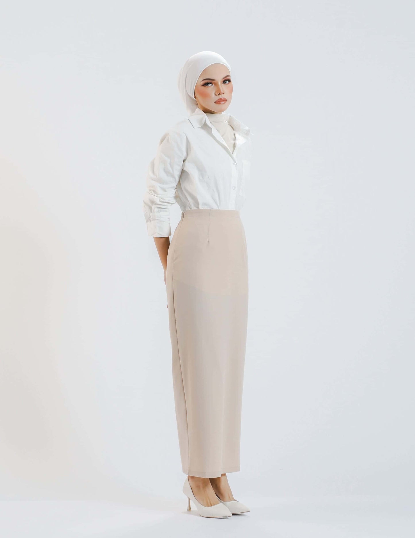 TRACY PENCIL SKIRT (KHAKI)